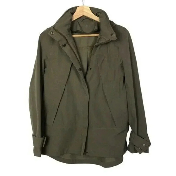 Garnet Hill High Low Pleated Light Brown Jacket XS - Picture 3 of 7